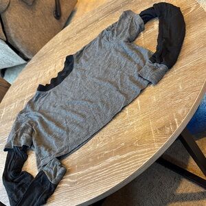 Katie J NYC Gray and Black Long Sleeve Top for Kids
